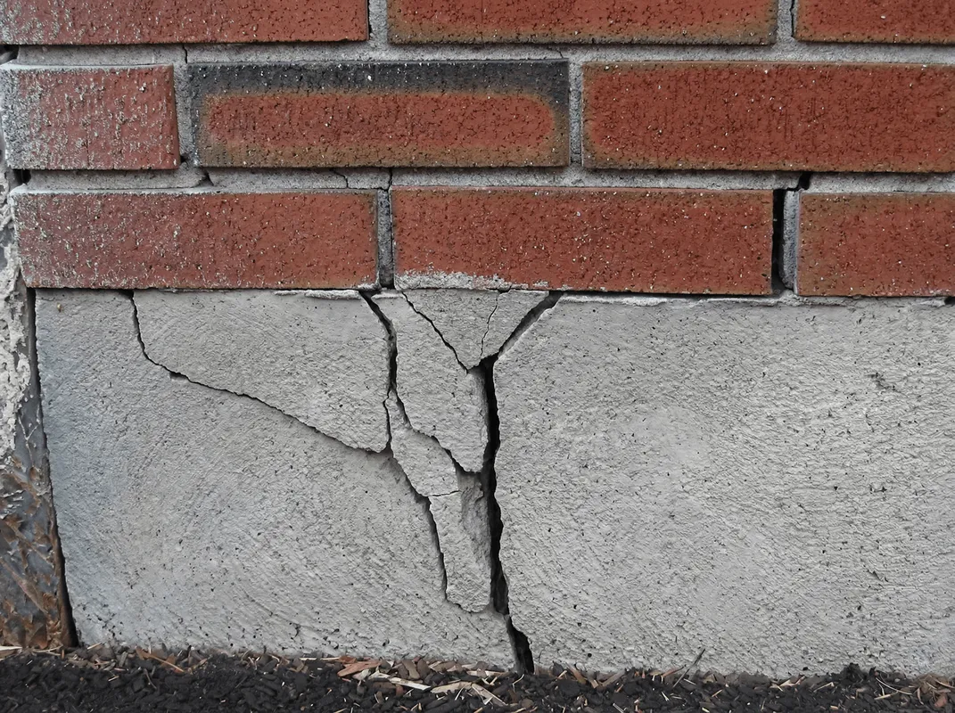 Concrete foundation with serious structural damage in Boise, ID